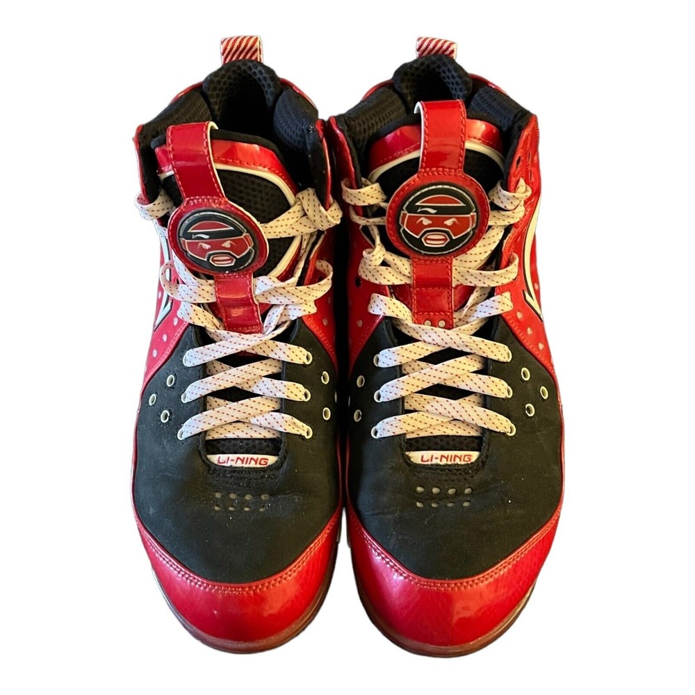 Li Ning Baron Davis Red / Black NBA Basketball Shoes Men's Size 12.5 (ABAE003-8)